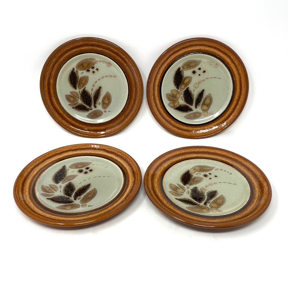 Vintage Franciscan Origin Pattern Oval Platter 13 1/2'' & 4 Appetizer Plates - Picture 5 of 6